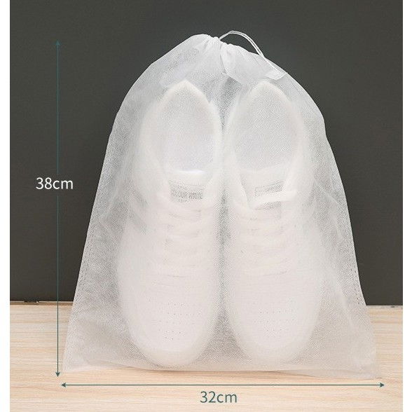 Set 50 de saci de depozitare incaltaminte, de protectie, pentru voiaj, netesut, rezistenti la praf, protectie solara, anti-ingalbenire, 38x32 cm, marime medie, transparent [2]