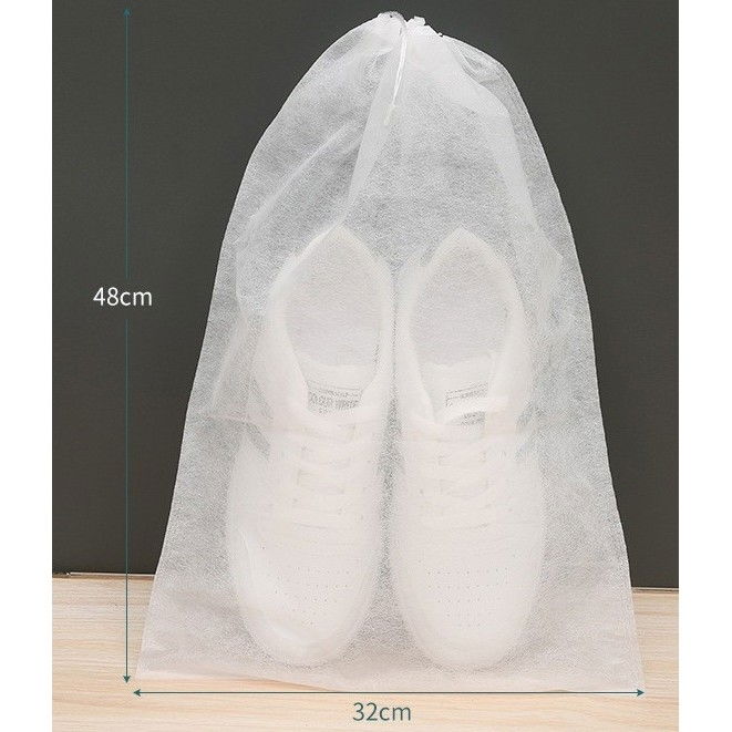 Set 50 de saci de depozitare incaltaminte, de protectie, pentru voiaj, netesut, rezistenti la praf, protectie solara, anti-ingalbenire, 48x32 cm, marime mare, transparent [2]