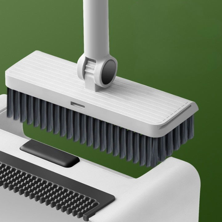 Set curatenie 3 in 1 matura faras si razuitor, matura cu perii moi, faras cu sistem de inchidere, cu razuitor de podea, alb [9]