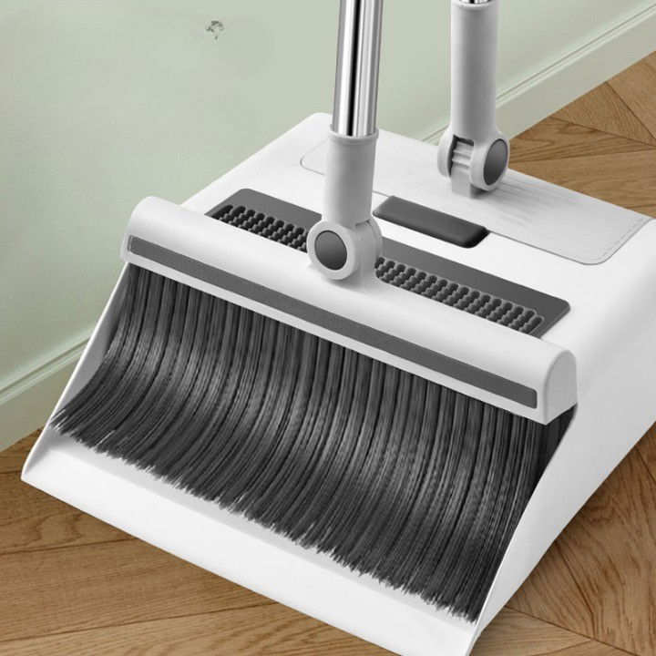 Set curatenie 3 in 1 matura faras si razuitor, matura cu perii moi, faras cu sistem de inchidere, cu razuitor de podea, alb [6]