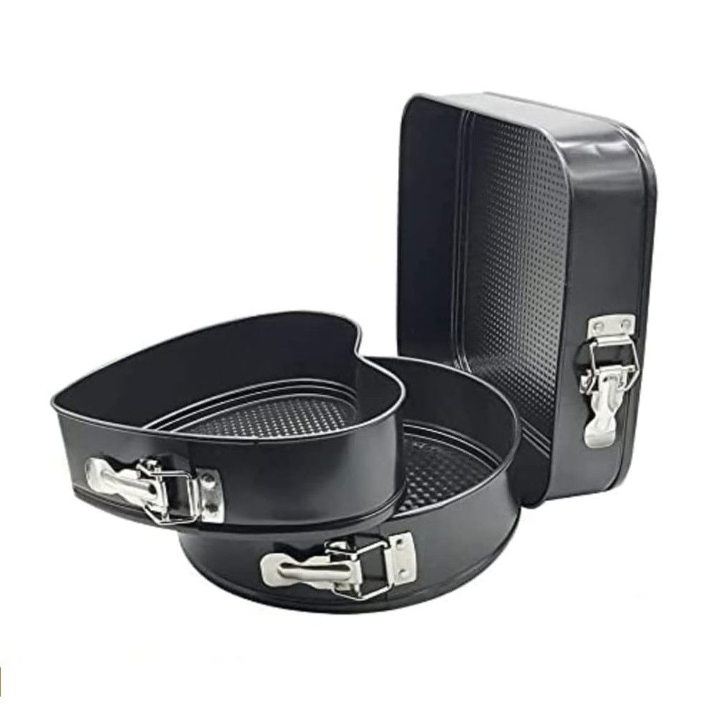 Set de 216 piese de copt pentru prajituri, 3 tavi de copt, nivelator, forme cupcake, pos pentru ornat cu 7 capete, feliator tort, din otel inoxidabil, multicolor [3]