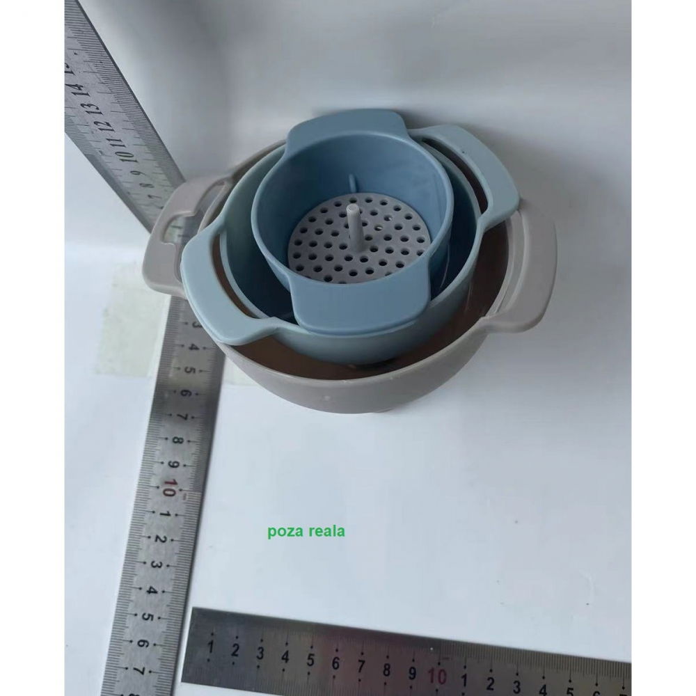 Set de palnii multifunctionale + filtru, 4 in 1, din plastic, 11 x 10 cm, albastru [6]