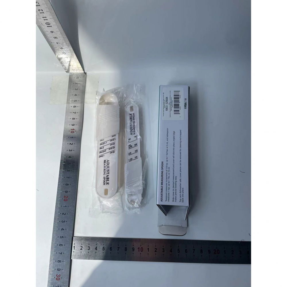 Set doua linguri masurare ajustabile  material abs, 16x3.5x1.6 cm, alb [5]