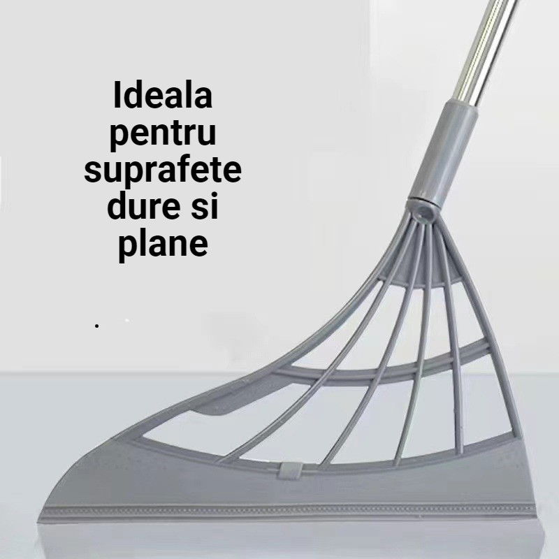 Set matura, faras cu coada si matura silicon, pentru uz casnic, plastic/otel, gri, 90 x 72 x 100 cm [5]