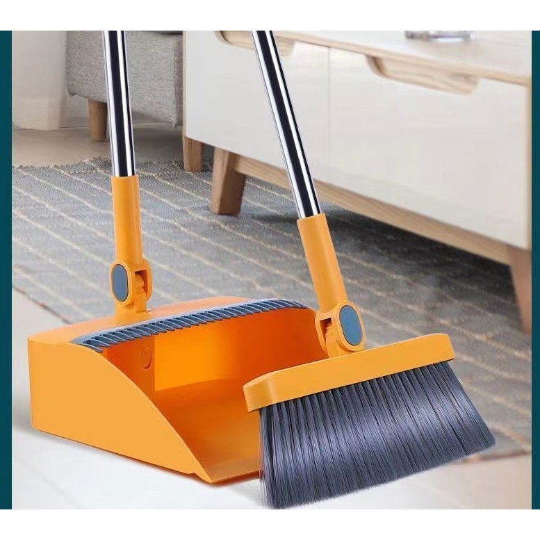 Set matura si faras cu coada detasabila, cu dinti de pieptene pentru curatare matura, rotativ, pliabil, otel inoxidabil si polipropilena, portocaliu [5]