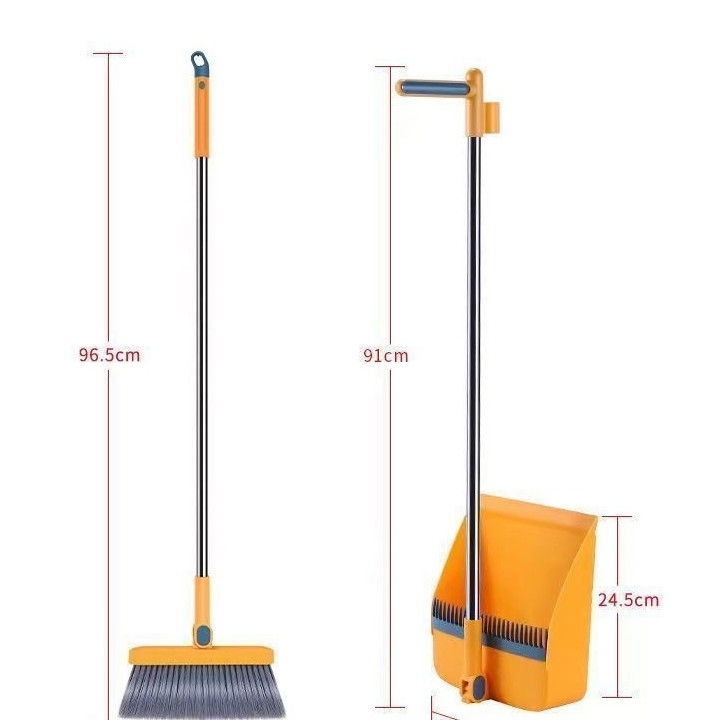 Set matura si faras cu coada detasabila, cu dinti de pieptene pentru curatare matura, rotativ, pliabil, otel inoxidabil si polipropilena, portocaliu [2]