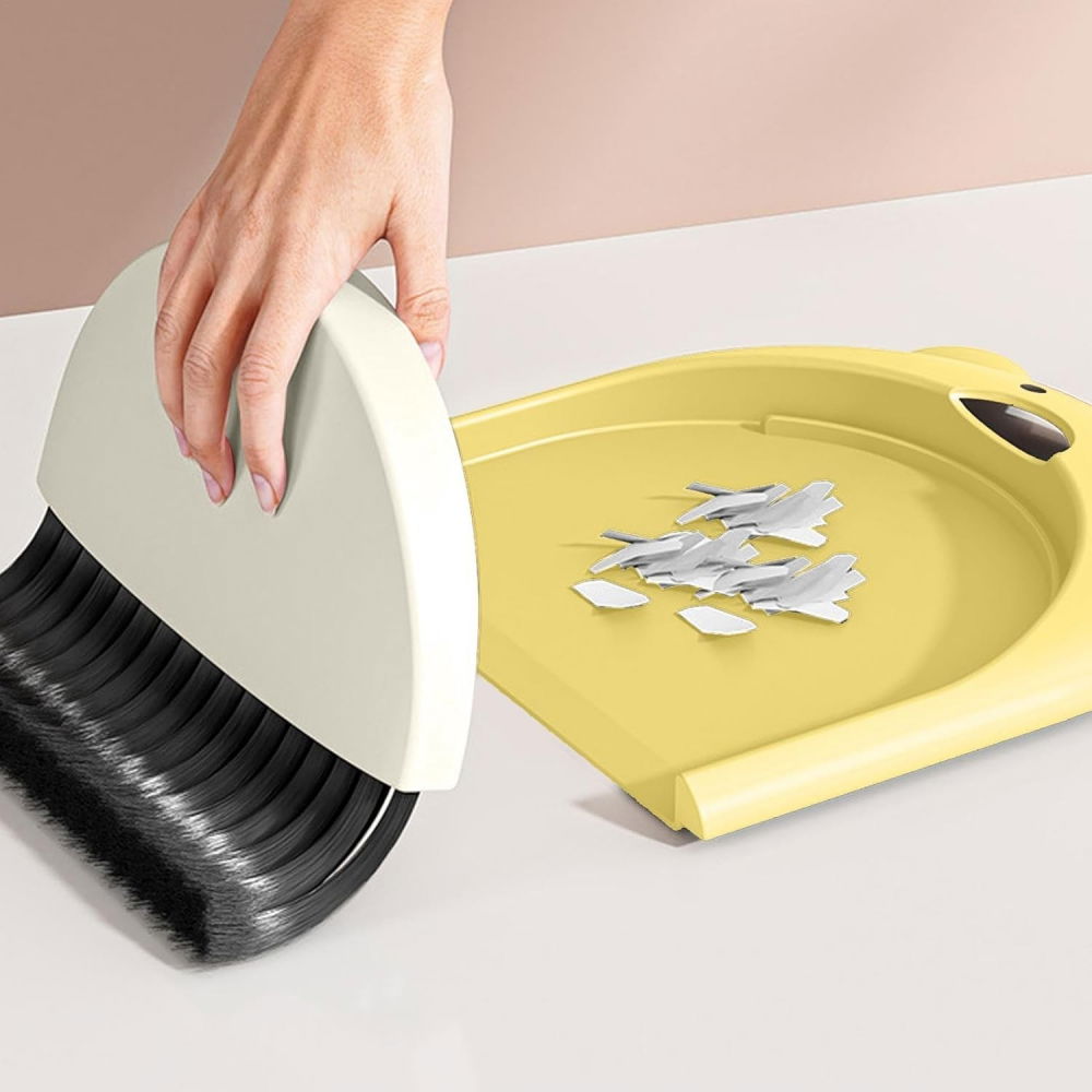 Set matura si faras, pentru birou, din pp, model ursulet, 23.5 x 18 cm, galben [4]