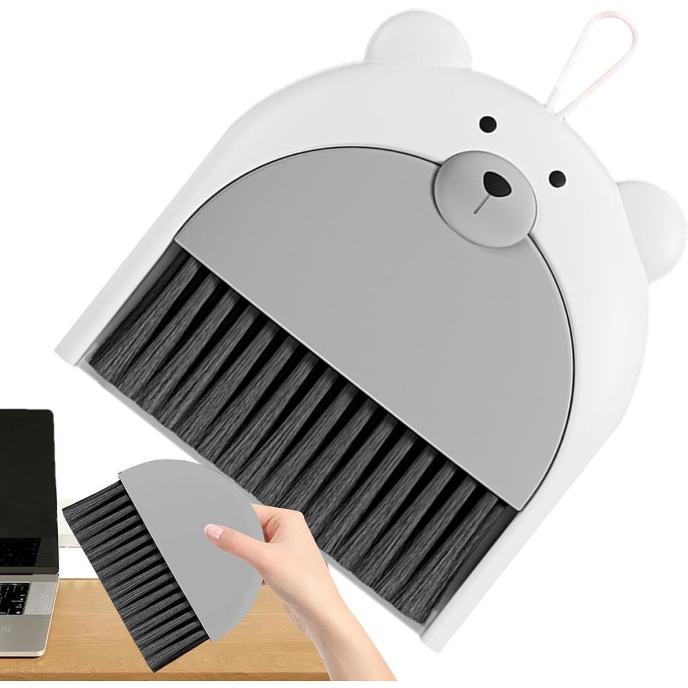 Set matura si faras, pentru birou, din pp, model ursulet, 23.5 x 18 cm, gri [5]