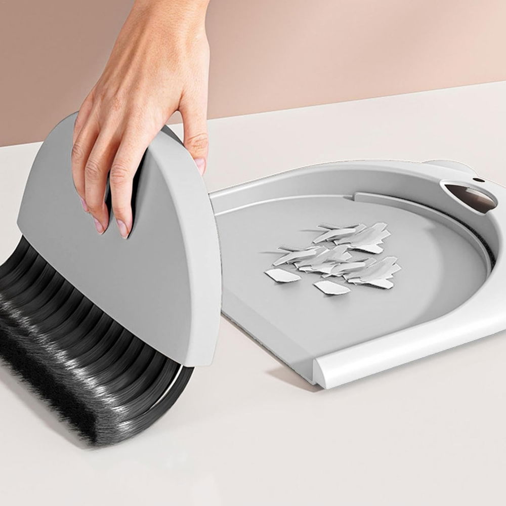 Set matura si faras, pentru birou, din pp, model ursulet, 23.5 x 18 cm, gri [6]