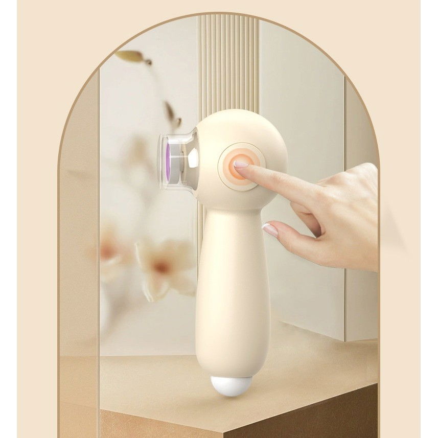 Set pila electrica, pentru copii si bebelusi, din abs, 6 accesorii, incarcare usb, cu lumina led, 11.5 x 5.5 cm, alb [6]