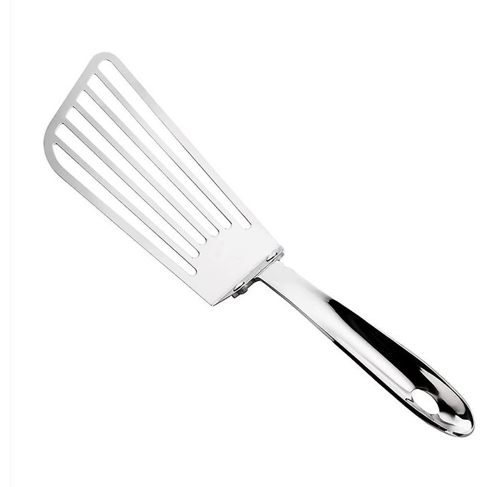 Spatula flexibila  fish turner, din otel, durabila, cu margini subtiri pentru taiere, pentru carne, oua, peste, multifunctionala, argintiu [1]