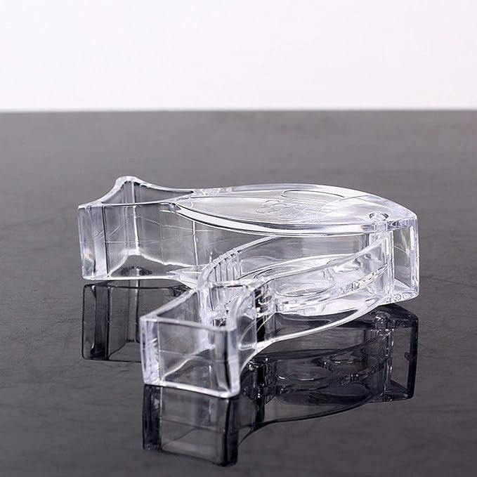 Storcator de citrice manual, rezistente, usor de folosit si depozitat, durabil, calitativ, 12x5.2 cm, model peste, transparent [6]