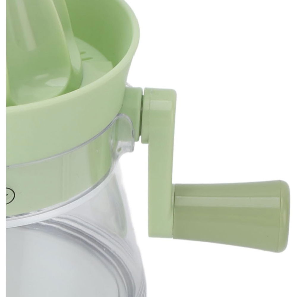 Storcator de citrice manual, rezistente, usor de folosit si depozitat, durabil, calitativ, 16.5x13cm, transparent/ verde [4]