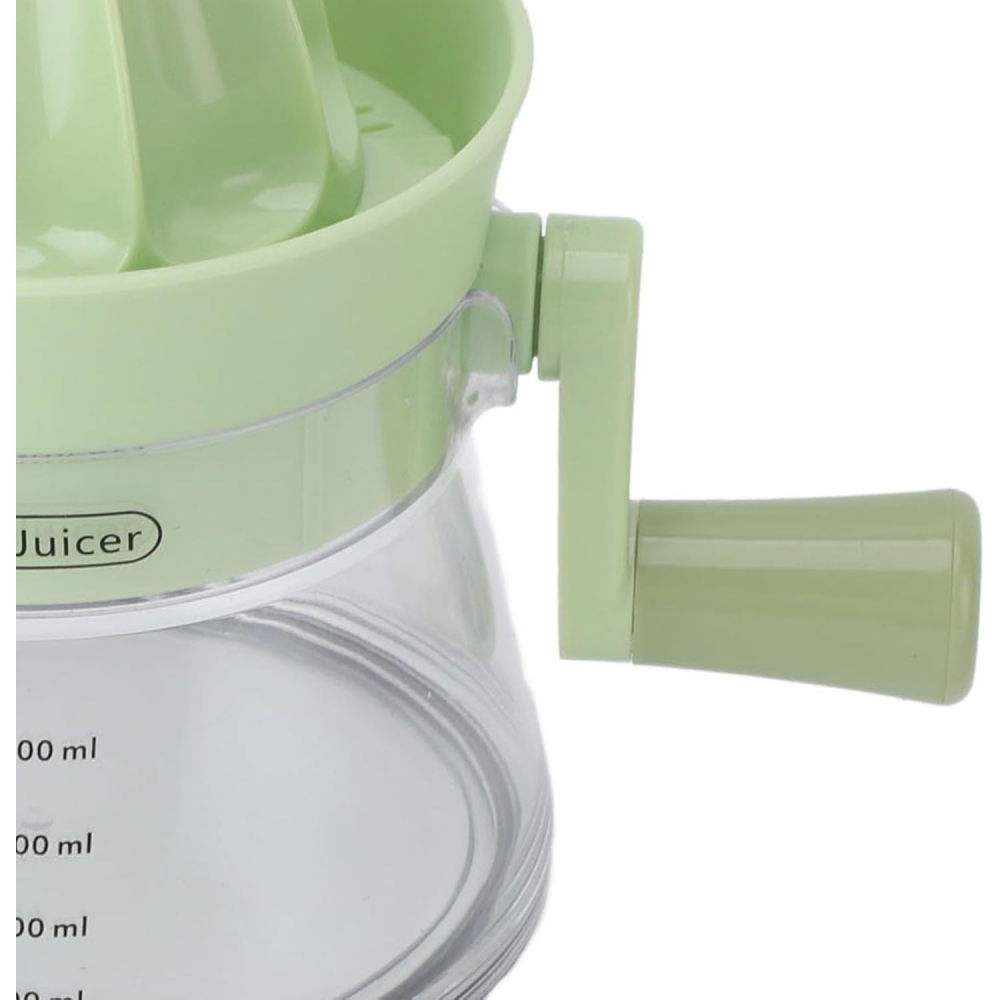Storcator de citrice manual, rezistente, usor de folosit si depozitat, durabil, calitativ, 16.5x13cm, transparent/ verde [6]