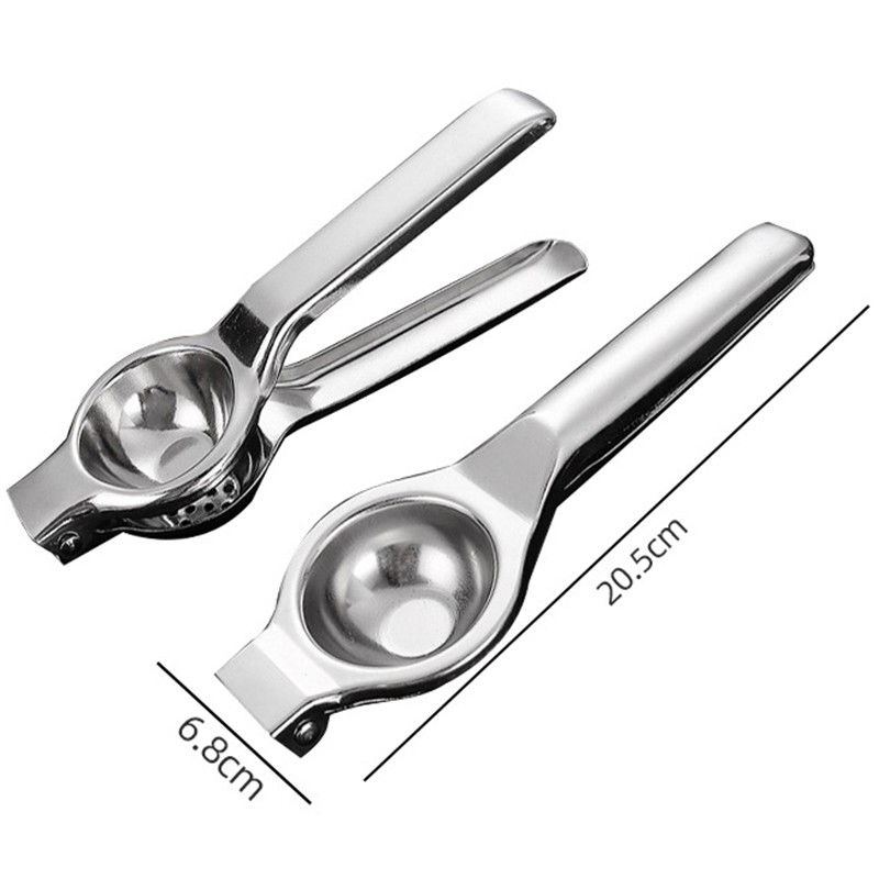 Storcator de citrice manual, storcator de fructe moi, rezistent, usor de folosit si depozitat, durabil, calitativ, 20.5 x 7cm, inox, argintiu [6]