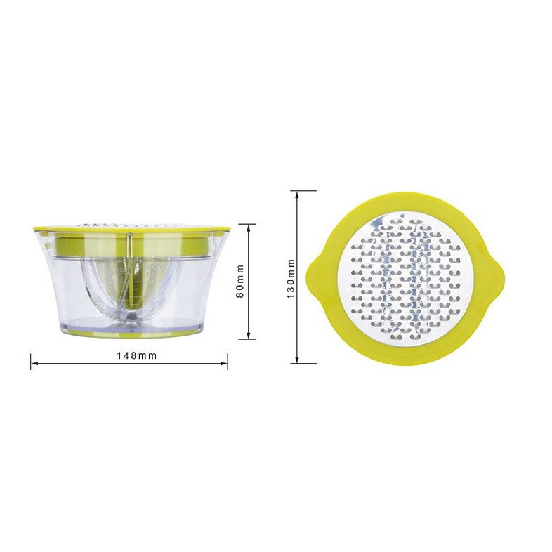 Storcator de fructe 2 in 1, cu razatoare si separator ou, 14.8 x 8 x 13 cm, verde [13]