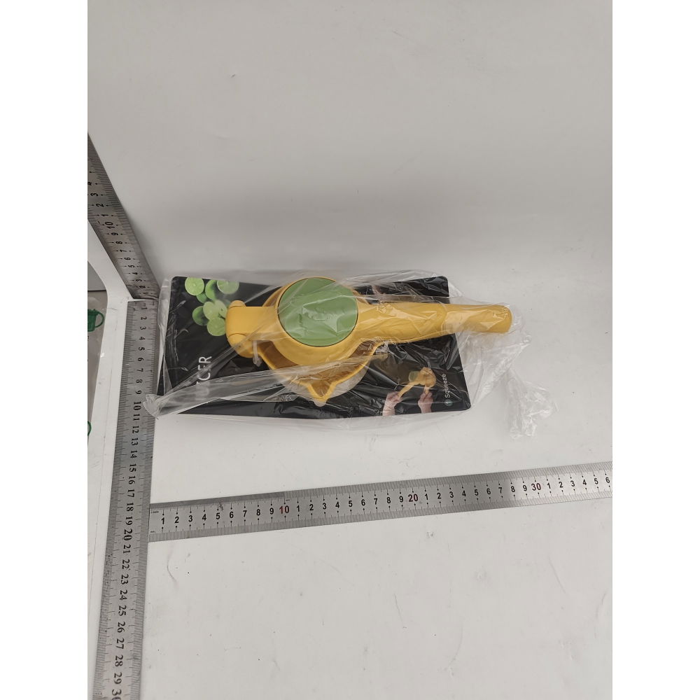 Storcator manual citrice, pentru lamai, portocale, cu actiune dubla, usor de utilizat, material abs rezistent, 8x10x22 cm, galben [4]