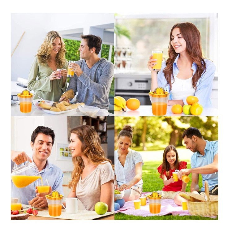 Storcator manual citricie  cu recipient de 600 ml, 15x8.5x13.5 cm, material abs, transparent [3]