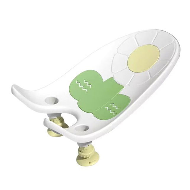 Suport de baie bebelusi, 0-12 luni, montare pe chiuveta/lavoar/cada, ventuze antiderapante cu intaltime reglabila, 50 x 24 x 12.5 cm, alb [1]