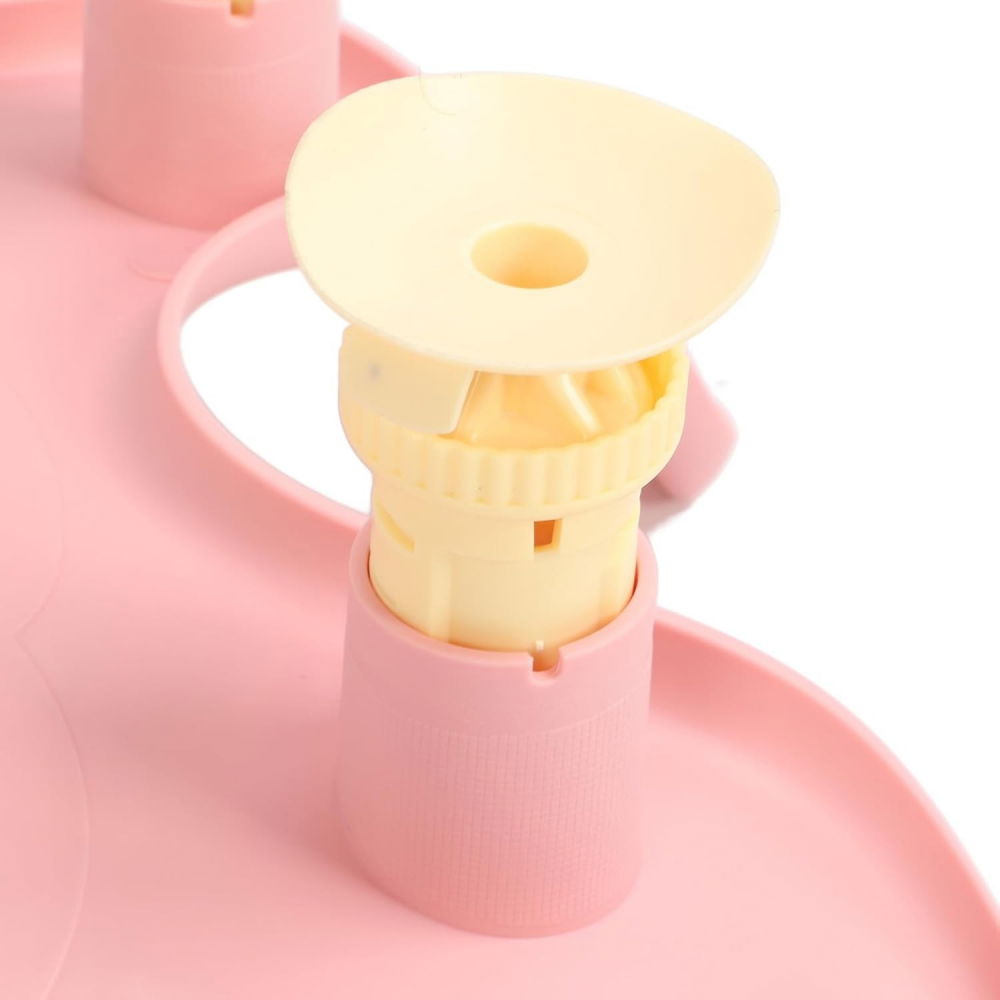 Suport de baie bebelusi, 0-12 luni, montare pe chiuveta/lavoar/cada, ventuze antiderapante cu intaltime reglabila, 50 x 24 x 12.5 cm, roz [4]