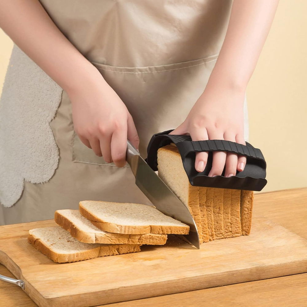 Suport de silicon multifunctional de mana, pentru cuptor, alimente fierbinti, carne, izolare termica, anti-alunecare, 18x12x1.5 cm, negru [7]