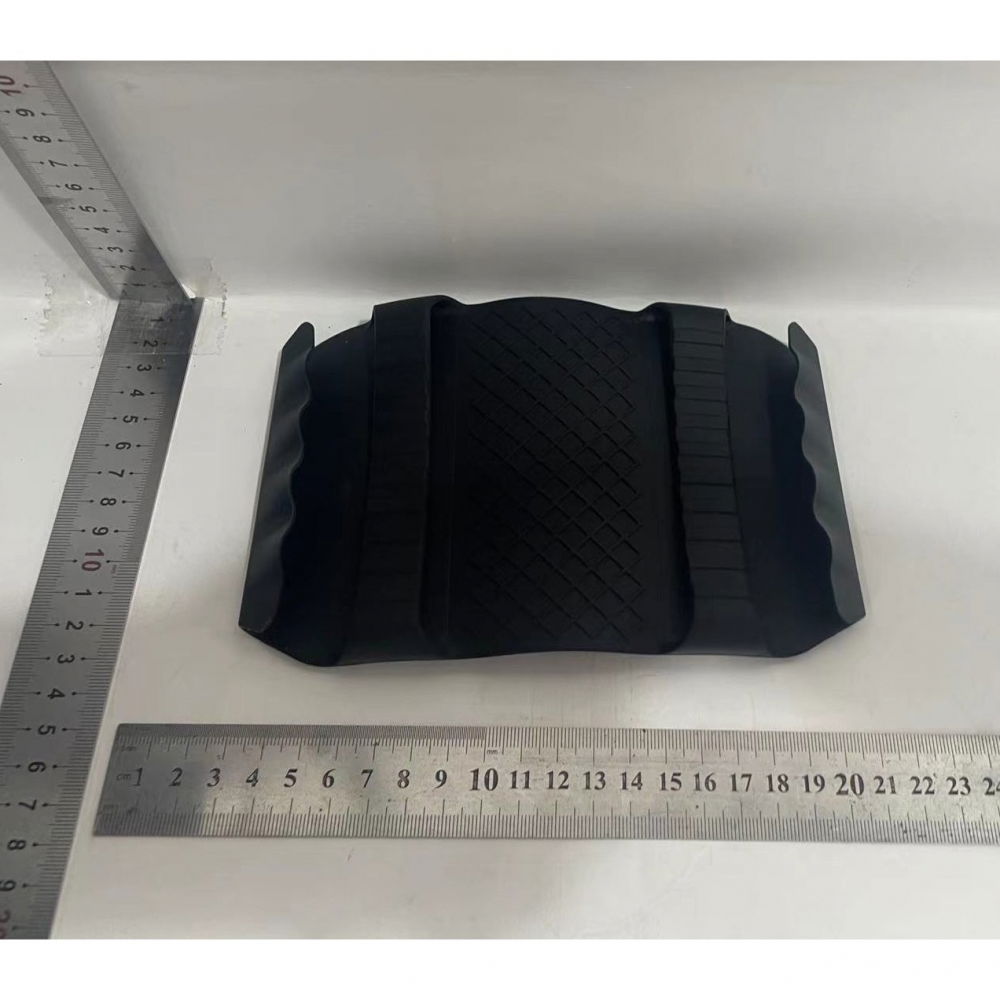 Suport de silicon multifunctional de mana, pentru cuptor, alimente fierbinti, carne, izolare termica, anti-alunecare, 18x12x1.5 cm, negru [2]