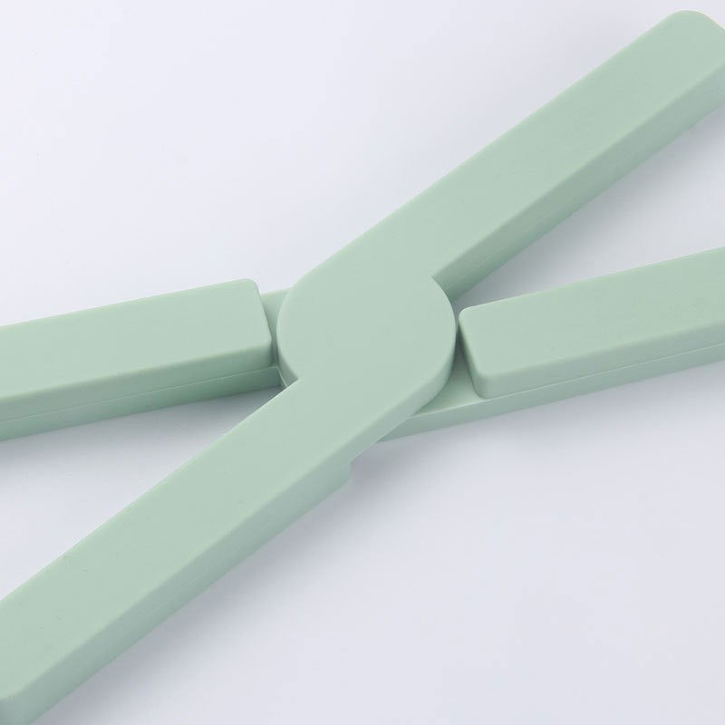 Suport pliabil din silicon pentru vase fierbinti  portabil, usor de depozitat, rezistent la temperaturi foarte ridicate, 14.5 x 7.5 x 1.6 cm, antialunecare, verde [6]