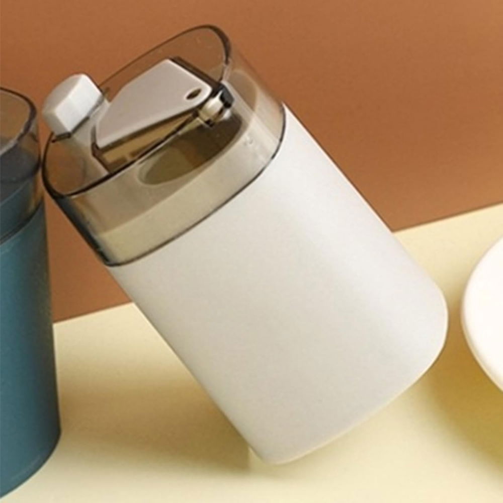 Suport scobitori, automat, cu buton si capac, din pp, 9.5x6 cm, gri [3]