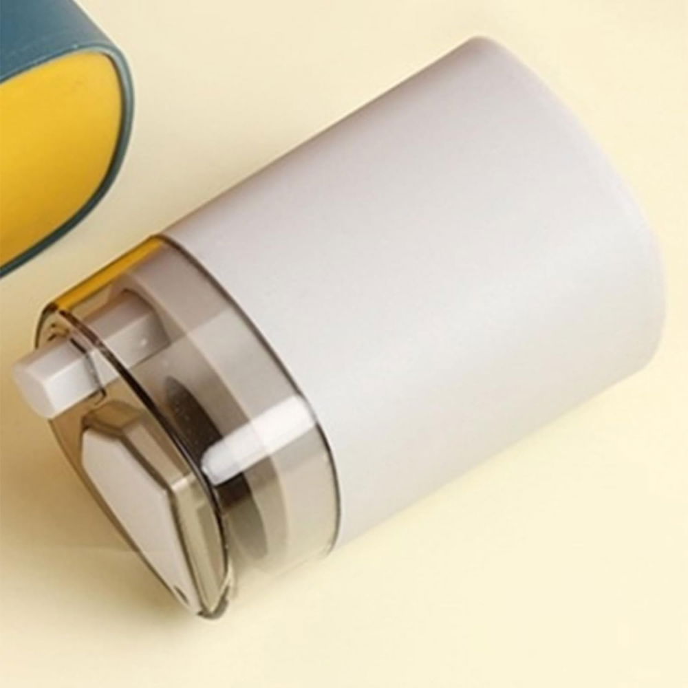 Suport scobitori, automat, cu buton si capac, din pp, 9.5x6 cm, gri [4]