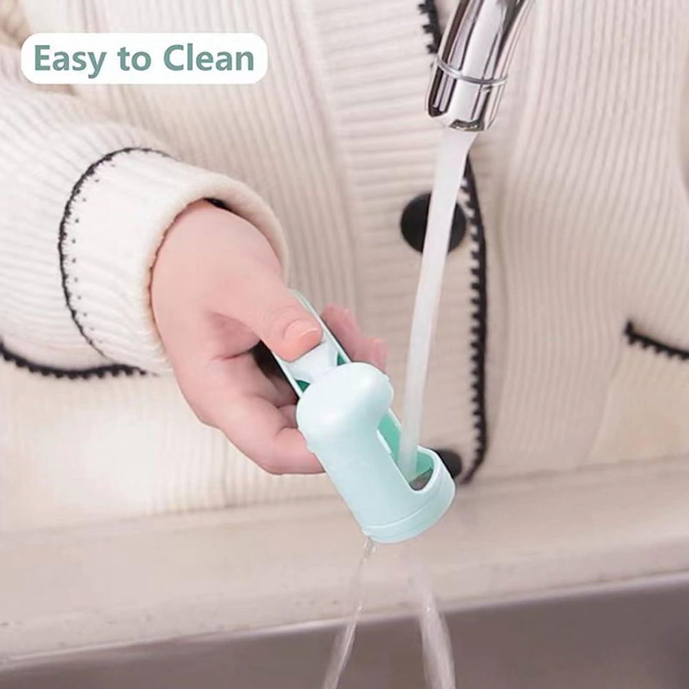 Taietor de struguri manual, usor de curatat si folosit, plastic si otel, albastru deschis, 16.5x5.5 cm [7]