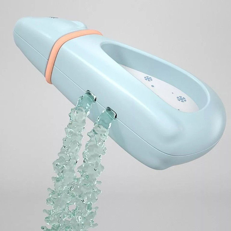 Termometru pentru baie, plutitor, rezistent la apa, multifunctional, model urs polar, 15x7.5x4 cm, albastru [6]