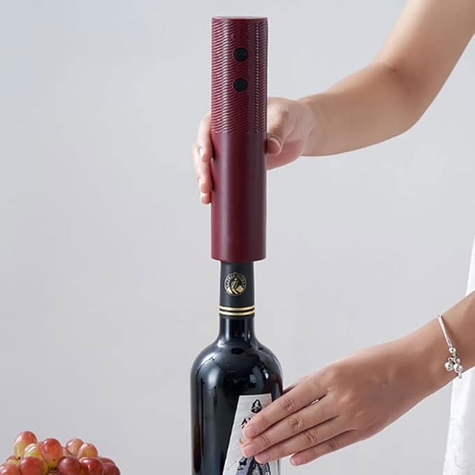 Tirbuson electric, deschizator sticle de vin, incarcare usb, 20 x 4.6 cm, negru [6]