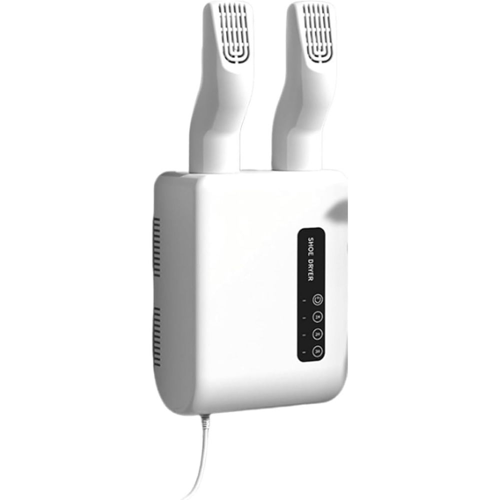 Uscator de pantofi, functie de uscare, dezinfectie, dezodorizare, montaj pe perete fara perforare, din pvc, silentios, timer, alb [1]