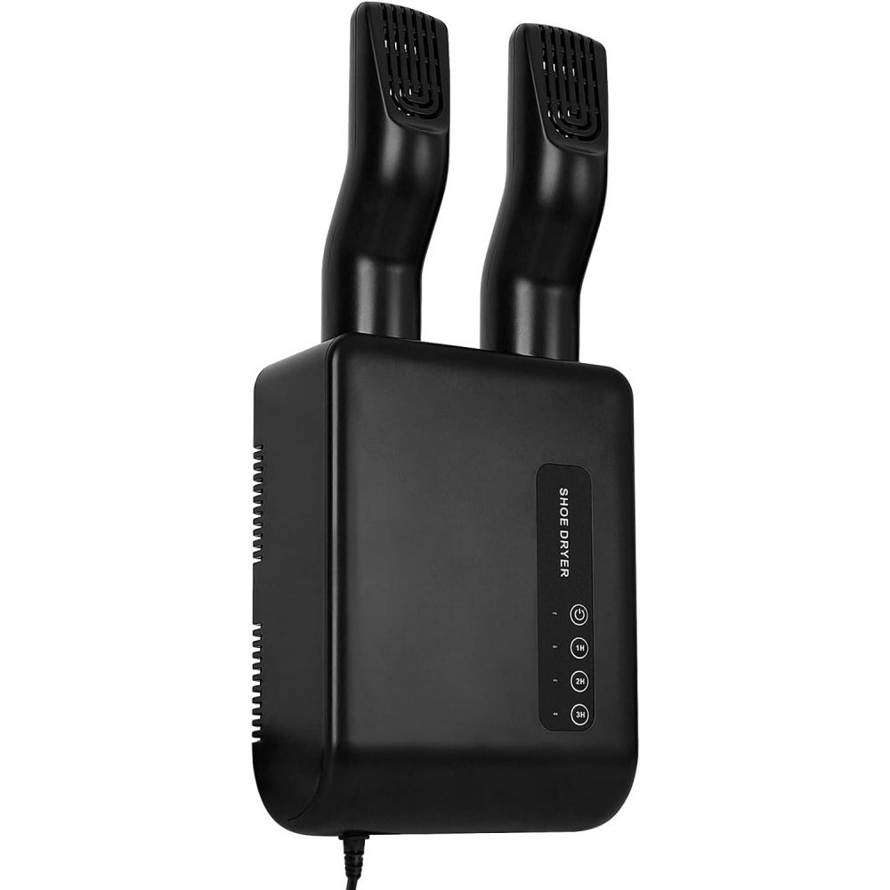 Uscator de pantofi, functie de uscare, dezinfectie, dezodorizare, montaj pe perete fara perforare, din pvc, silentios, timer, negru [1]