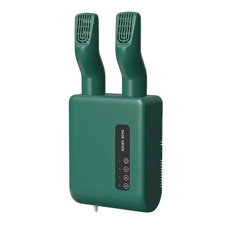 Uscator de pantofi, functie de uscare, dezinfectie, dezodorizare, montaj pe perete fara perforare, din pvc, silentios, timer, verde [3]