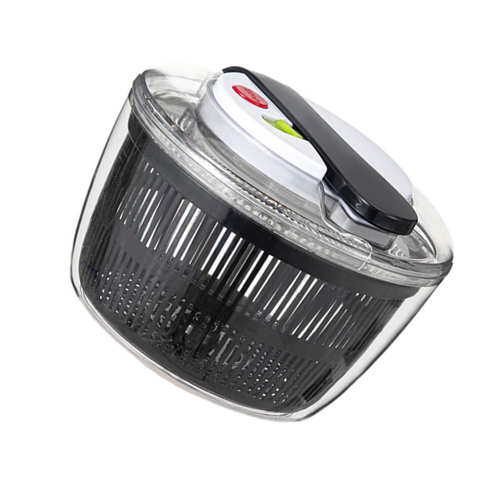 Uscator manual pentru salata si verdeturi, plastic, 16x15x21 cm, capacitate 3l, negru [6]