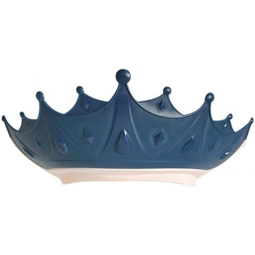 Viziera de protectie baie pentru copii, fippy, model coroana, dimensiune ajustabila, durabil, usor de curatat, impotriva samponului, pentru ochi si urechi, tpe+pp, 15x13 cm, albastru inchis [1]