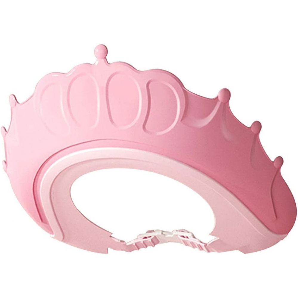 Viziera de protectie baie pentru copii, fippy, model coronita, dimensiune ajustabila, durabil, usor de curatat, impotriva samponului, pentru ochi si urechi, tpe+pp, 24x22 cm, roz [1]