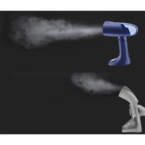 Aparat de calcat vertical portabil cu abur, putere 1500w, rezervor detasabil de 138ml, priza, functie anti calcar si auto curatare, pliabil, cu perie, 20x10.5x8 cm, albastru [9]