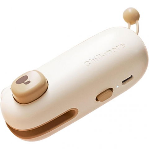 Aparat de sigilat ambalaje, incarcare usb tip c, 400 mah, 10.2 x 3.7 x 4.3 cm, model ursulet, maro [7]