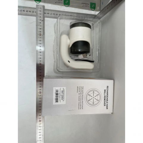 Aparat pentru curatat scame, par si praf, cu led, pentru diferite tipuri de material, cu lame din otel inoxidabil, compartiment de depozitare, maner reglabil, 11x10.5x8.7 cm, alb [1]