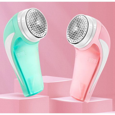 Aparat pentru curatat scame, par si praf, pentru diferite tipuri de material, cu lame din otel inoxidabil, incarcare prin usb type-c, cu perie de curatare si cablu usb incluse, 13.5x9 cm, verde [2]