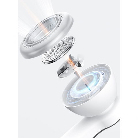 Aparat pentru curatat scame, par si praf, pentru diferite tipuri de material, cu lame din otel inoxidabil, incarcare prin usb type-c, cu perie de curatare si cablu usb incluse, alb, 20 x 8.8 x 8.5 cm [11]