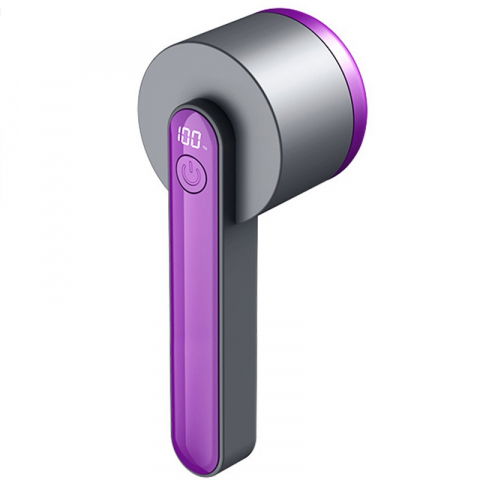 Perii si Aparate Scame - Aparat pentru curatat scame, par si praf, trimmer pentru diferite tipuri de material, cu lame din otel inoxidabil, maner ergonomic, incarcare prin usb, negru mov