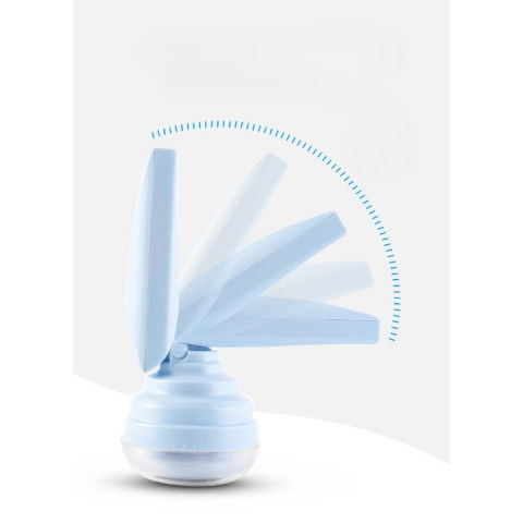 Aparat pentru curatat scame, par si praf, trimmer pentru diferite tipuri de material, cu lame din otel inoxidabil, maner flexibil, incarcare prin usb, 13x8 cm, albastru [5]