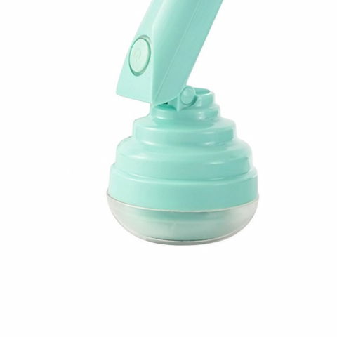 Aparat pentru curatat scame, par si praf, trimmer pentru diferite tipuri de material, cu lame din otel inoxidabil, maner flexibil, incarcare prin usb, 13x8 cm, verde [3]