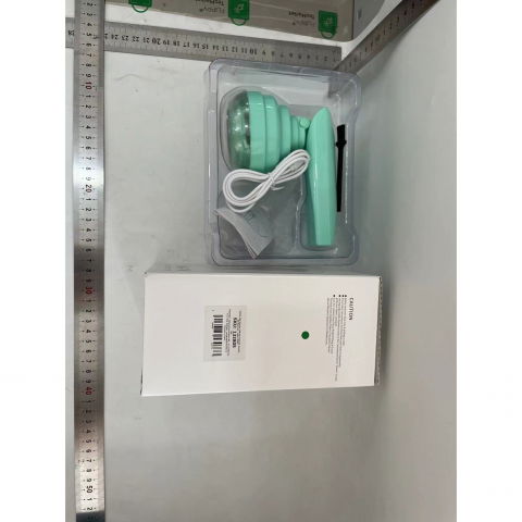 Aparat pentru curatat scame, par si praf, trimmer pentru diferite tipuri de material, cu lame din otel inoxidabil, maner flexibil, incarcare prin usb, 13x8 cm, verde [1]