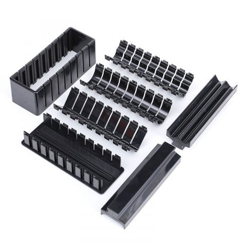 Aparat pentru sushi, set 7 accesorii pentru sushi, ofera 3 forme de design, rotund, triunghi, inimioare, negru [2]