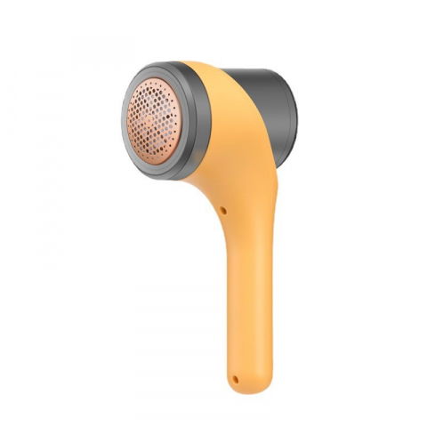 Îngrijire şi confort acasă - Aparat scame si par haine, electric, usb inclus, periuta curatare, pentru diferite tesaturi, 3 trepte, 20.5 x 8.8 x 7 cm, galben