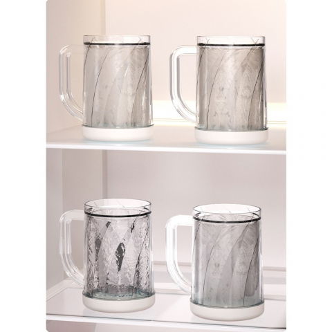 Cana frigorifica cu gheata, 14.2 x 10.4 x 14.7 cm, plastic, 800 ml, transparent [8]